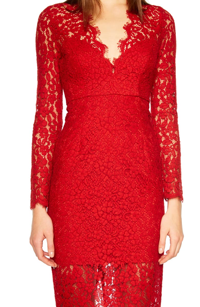 Bardot Midnights Lace Dress, Alternate, color,