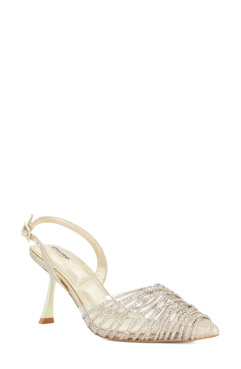 Crossings Slingback Pointed Toe Pump (Women)