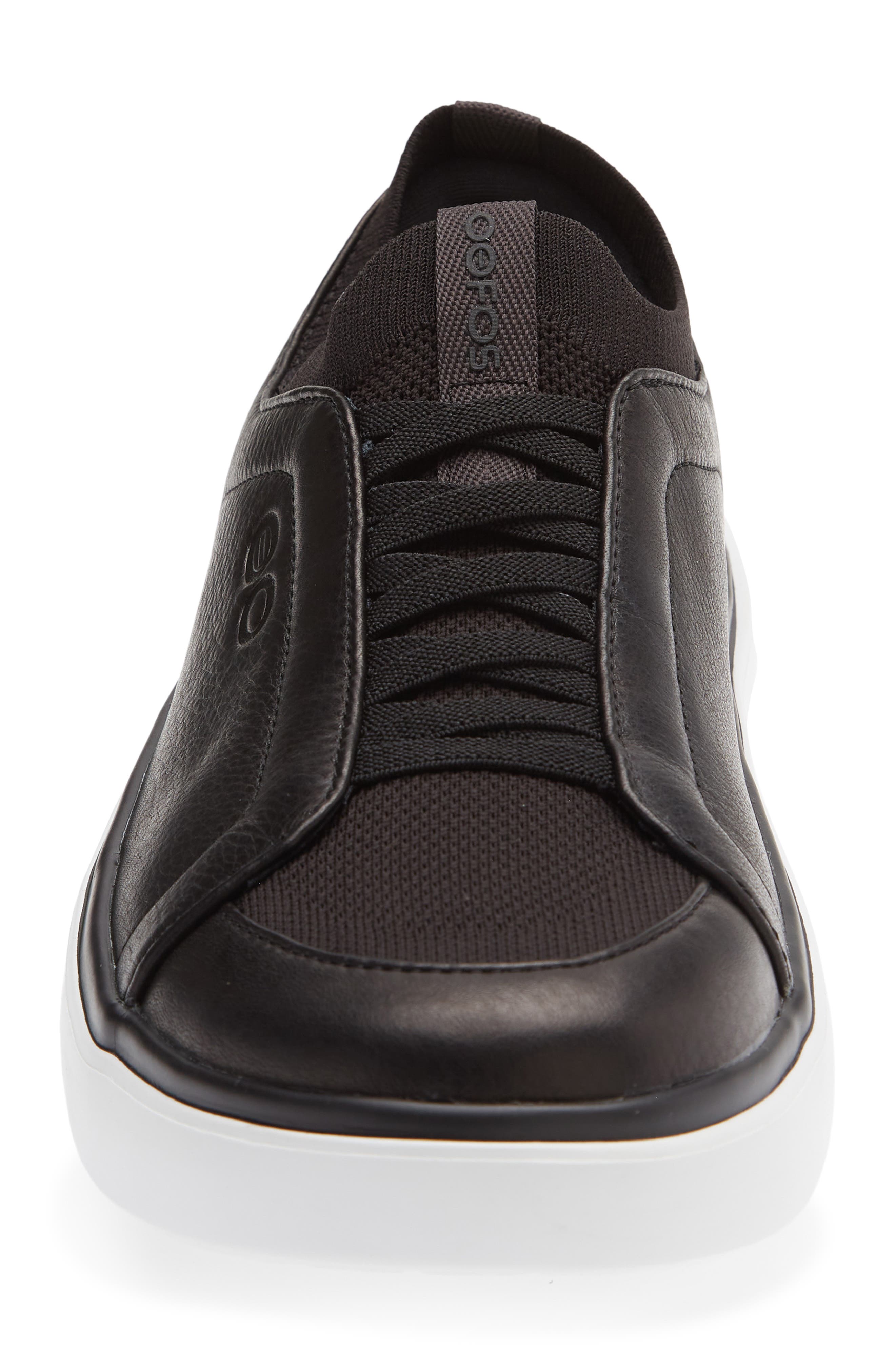 Oofos OOmg+ Club Walking Shoe, Alternate, color, Black