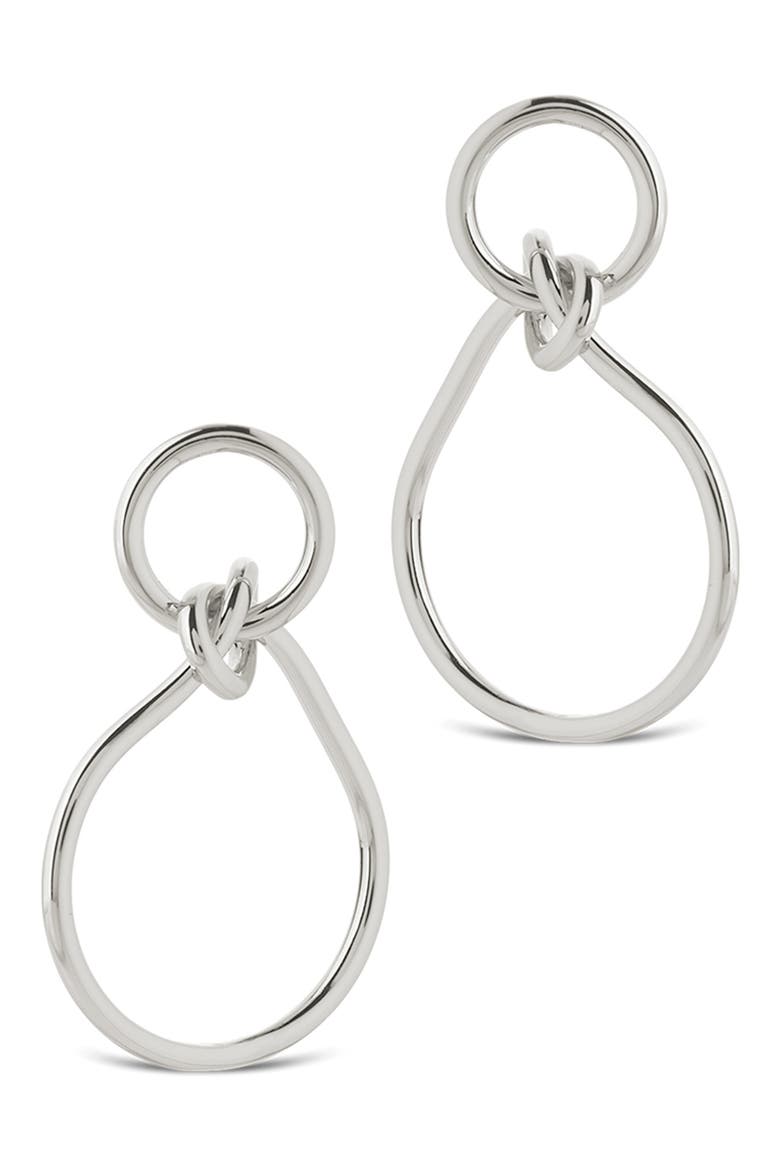 Aubree Twist Knot Dangle Earrings, Alternate, color, SILVER