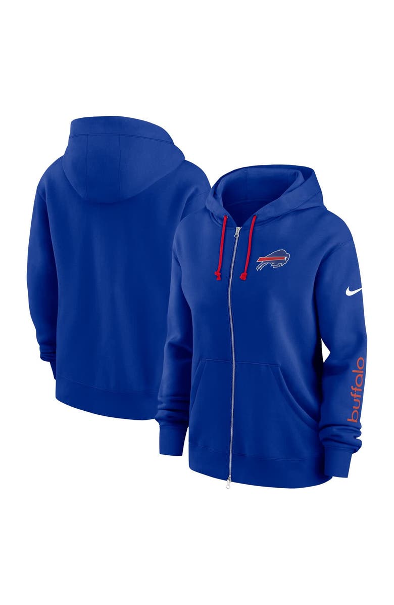 Nike Women's Nike Royal Buffalo Bills Phoenix Hoodie Full-Zip Sweatshirt, Main, color,