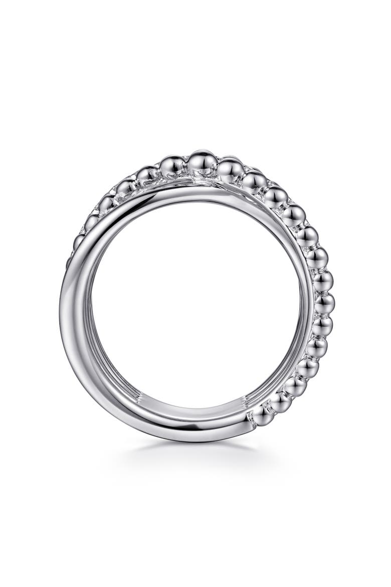 Sterling Silver White Sapphire Crisscross Ring, Alternate, color, STERLING SILVER