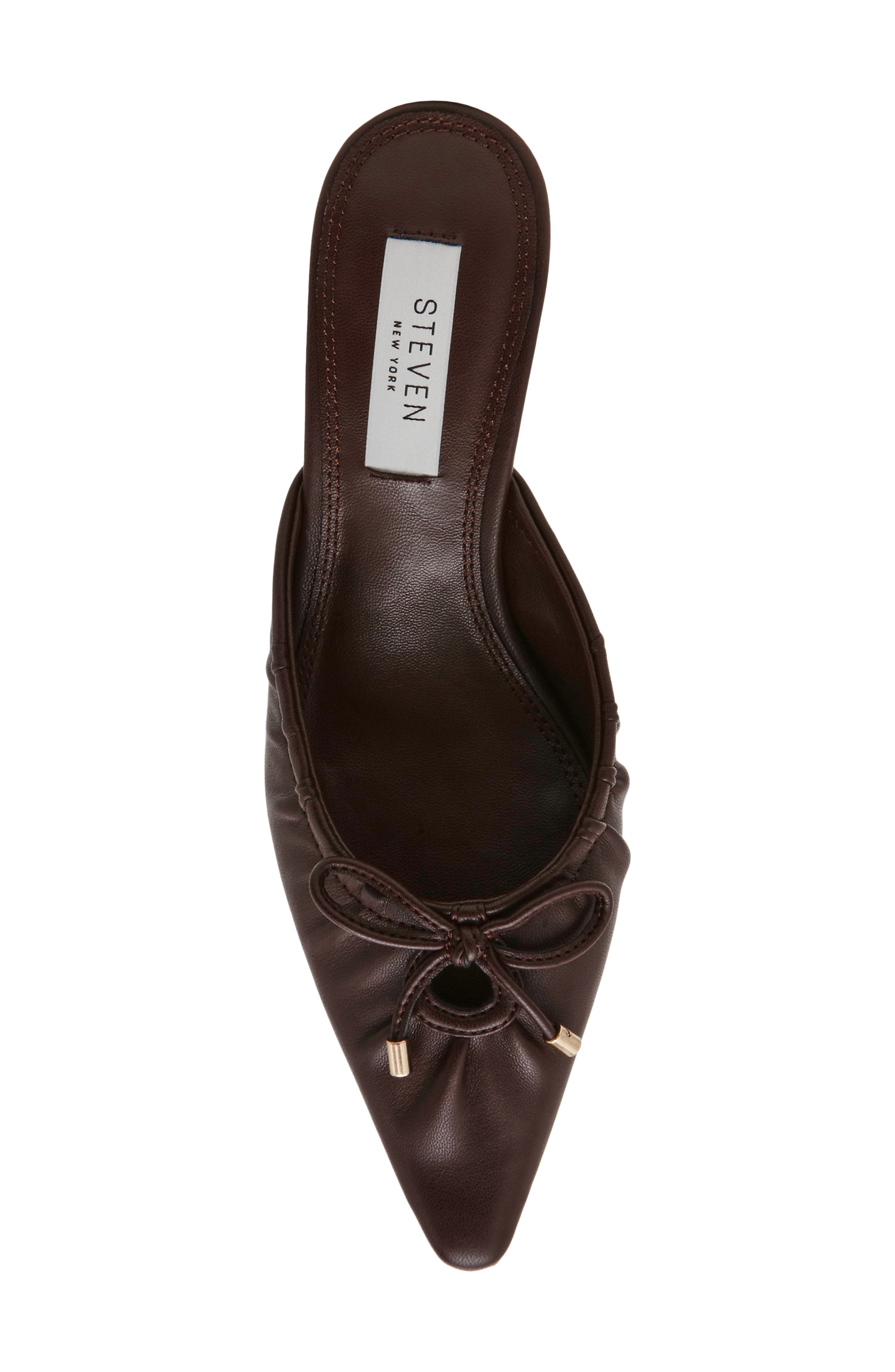 Bonaie Kitten Heel Mule, Alternate, color, BROWN