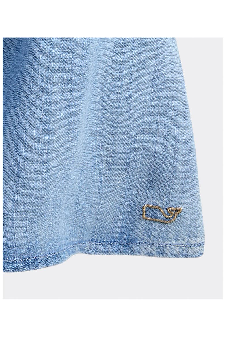 Kids' Ashe Chambray Top, Alternate, color, LIGHT ACID WASH