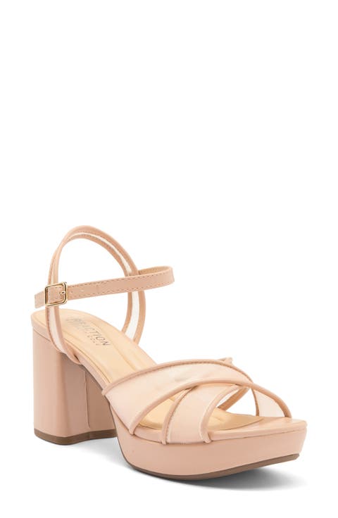 Reeva Mesh Strap Platform Sandal (Women)