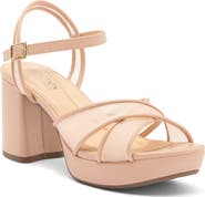 Reaction Kenneth Cole Reeva Mesh Strap Platform Sandal