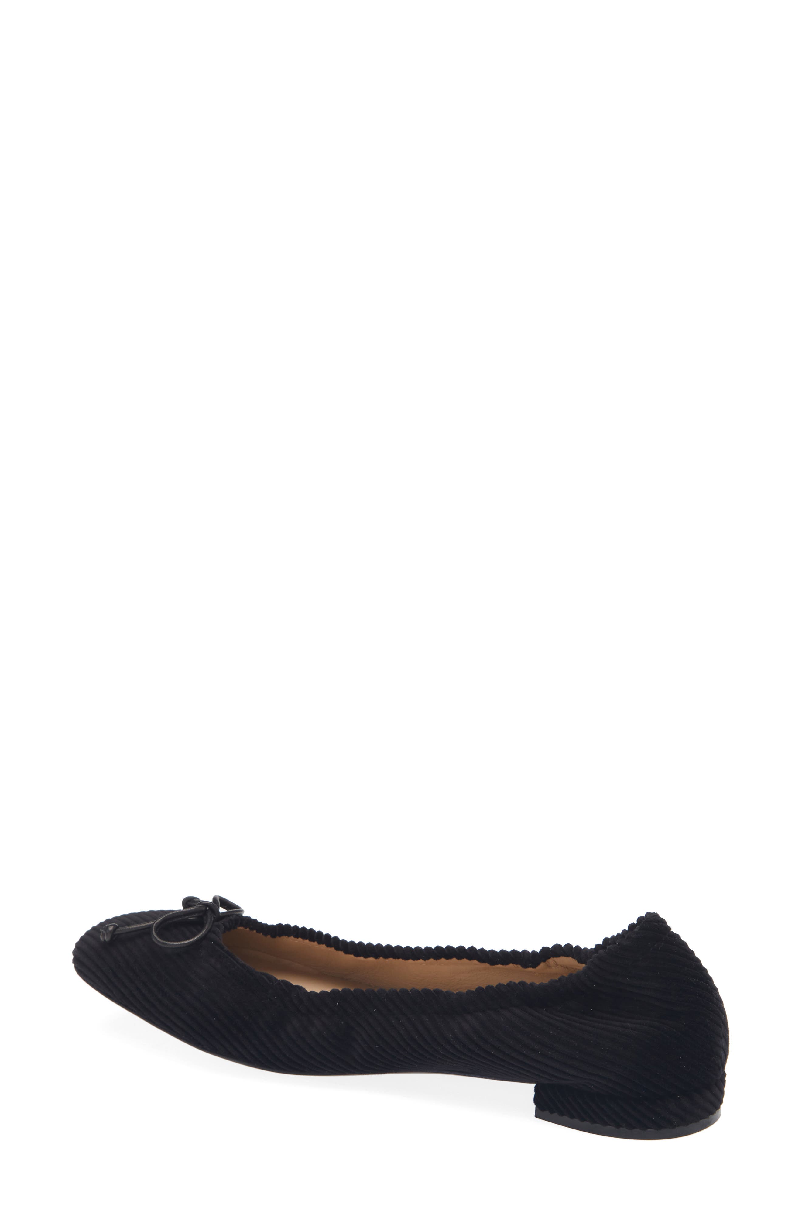 Stuart Weitzman Bria Ballet Flat, Alternate, color, Black/ Black