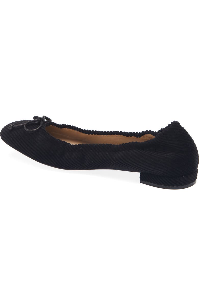 Stuart Weitzman Bria Ballet Flat, Alternate, color, Black/ Black