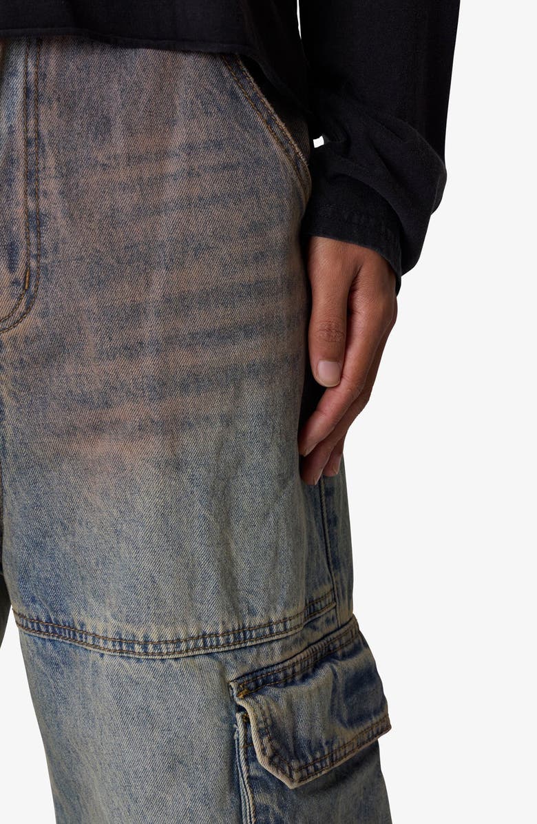 mnml Dune Ultra Baggy Double Cargo Jeans, Alternate, color, 