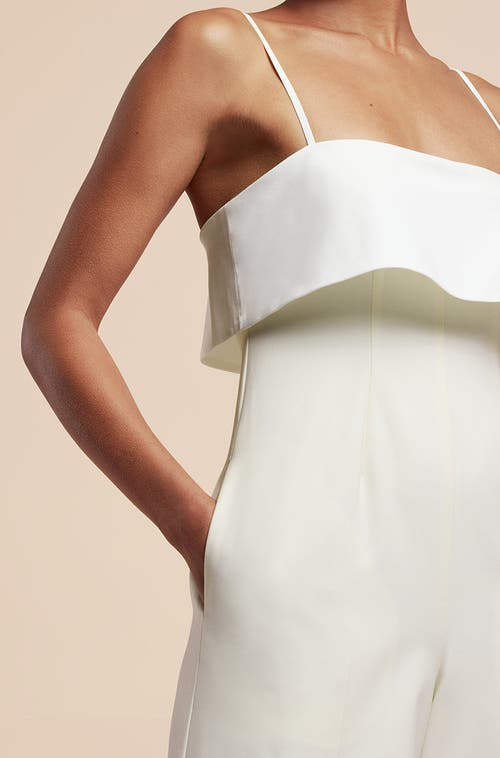 REBECCA TAYLOR REBECCA TAYLOR TUXEDO WIDE LEG JUMPSUIT