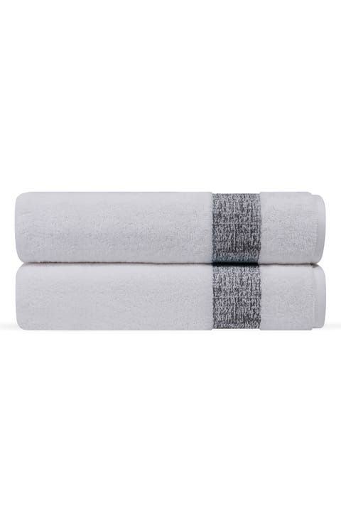 Pera 2-Piece Turkish Cotton Bath Towel Set