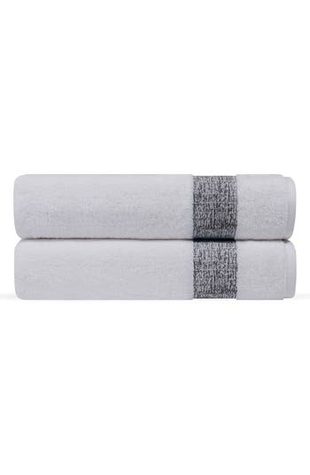 Depera Pera 2-piece Turkish Cotton Bath Towel Set In Anthracite
