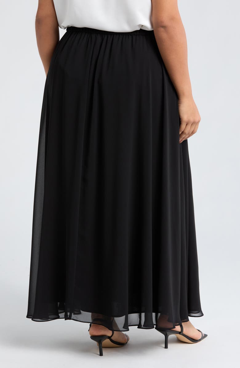 Alex Evenings Chiffon Maxi Skirt, Alternate, color, 
