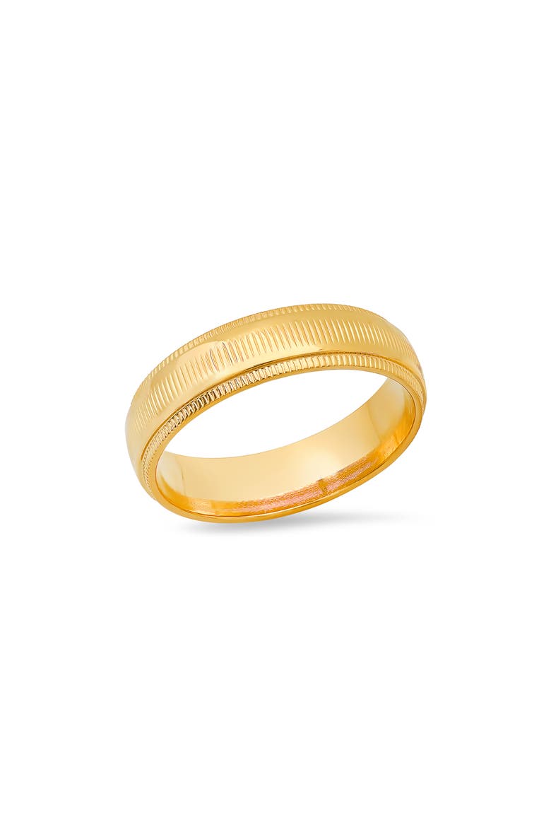 Men's Textured Band Ring, Main, color, METALLIC