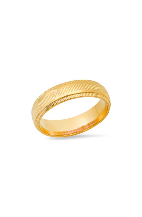 Men's Textured Band Ring