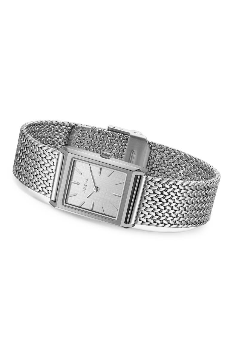 Virgil Tethered Mesh Strap Watch, 20mm, Alternate, color, STAINLESS STEEL