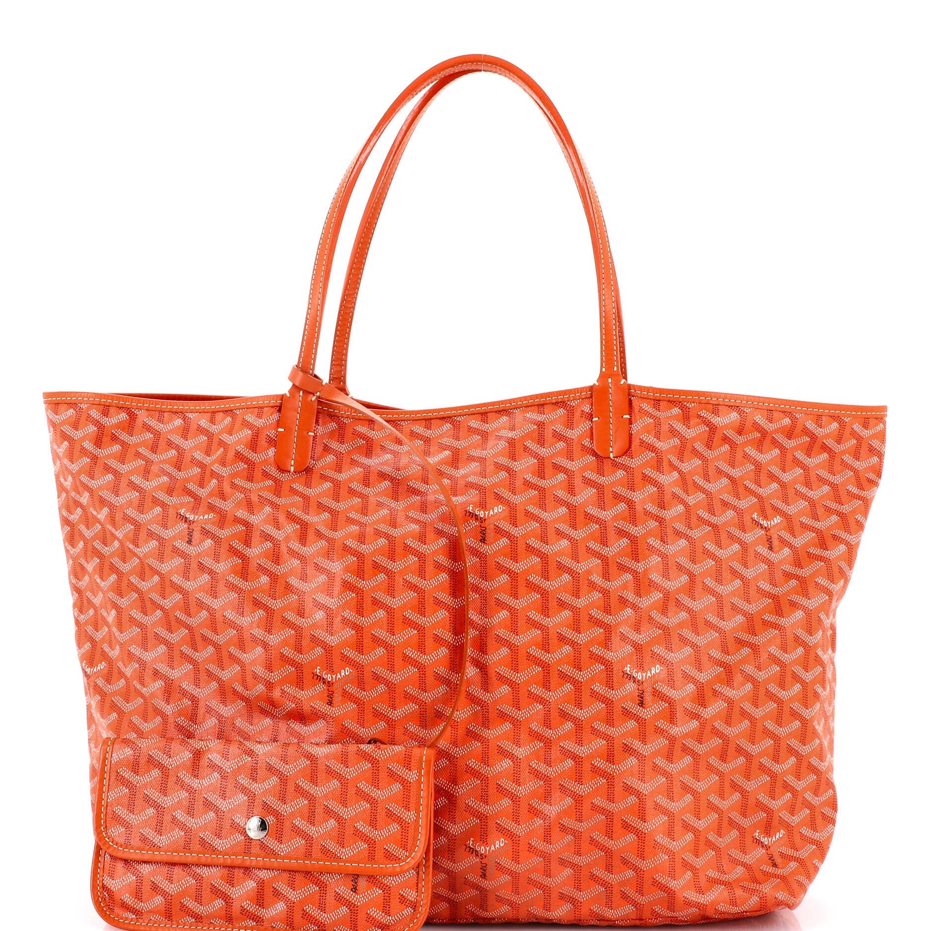 Pre-Owned Goyard Saint Louis Tote Coated Canvas GM, Alternate, color, Orange