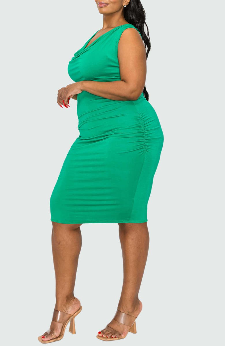 L I V D Kim Cowl Neck Sleeveless Body-Con Dress, Alternate, color,