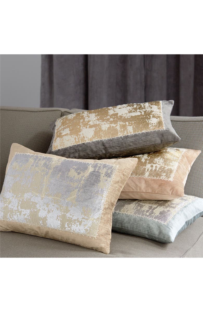 Michael Aram Distressed Metallic Accent Pillow, Alternate, color, 