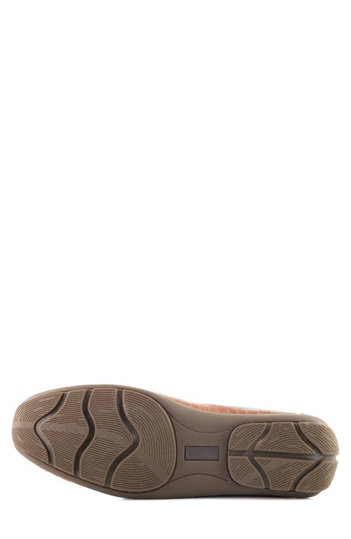 Marc Joseph New York Hamilton Penny Strap Driving Loafer In Cognac Croco