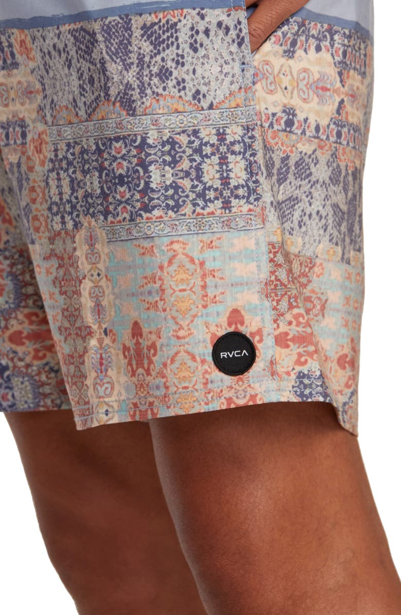 RVCA County Colorblock Swim Trunks, Alternate, color, 