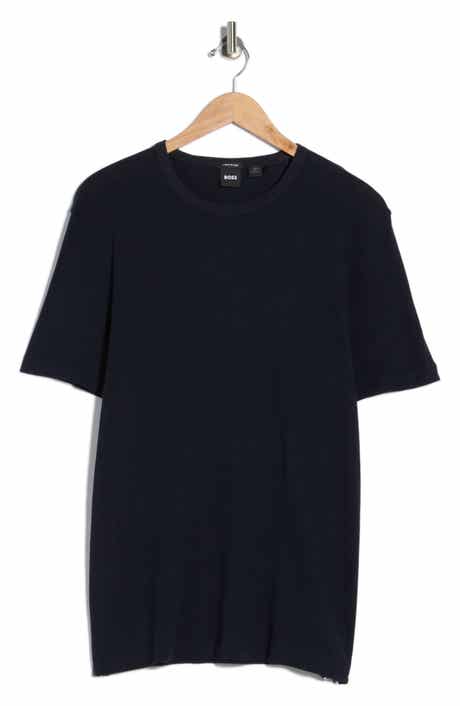 BOSS Taut Cotton & Linen Blend Knit T-Shirt