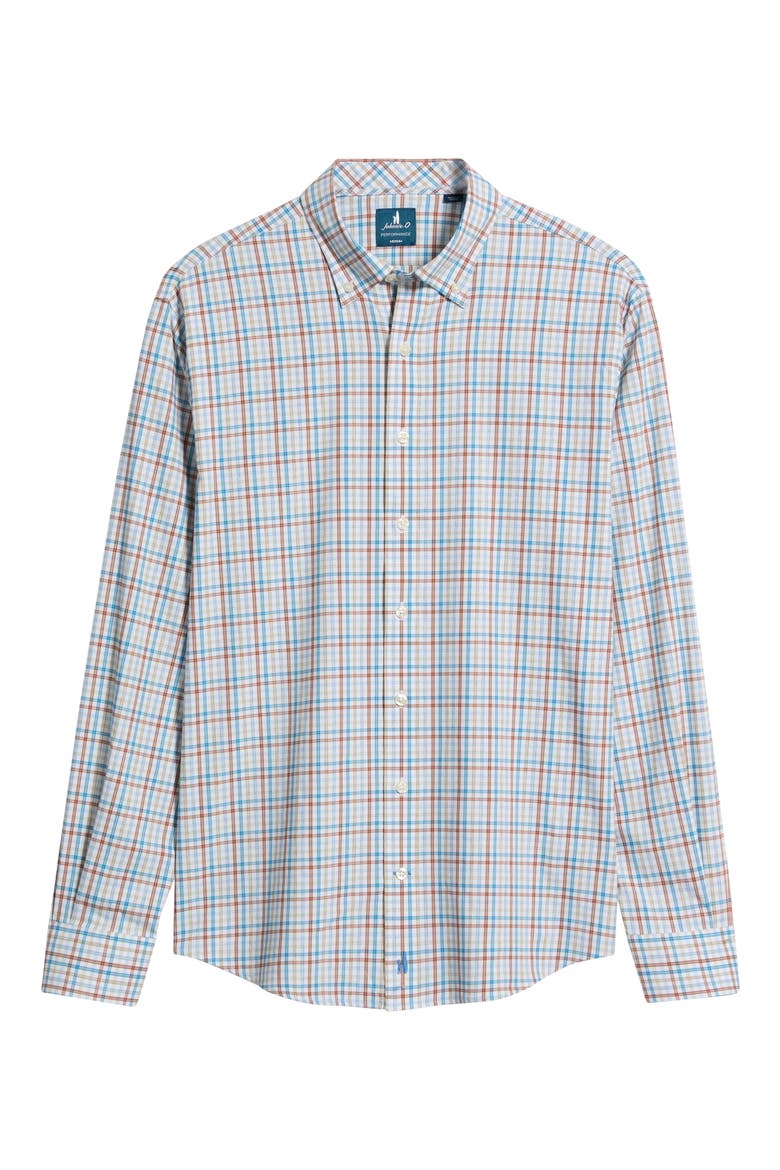 Redwood Check Plaid Long Sleeved Button Down Shirt, Alternate, color, CANYON