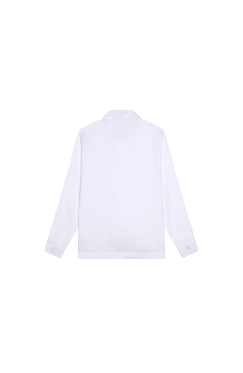 Vilebrequin Linen Solid Overshirt, Alternate, color, Blanc