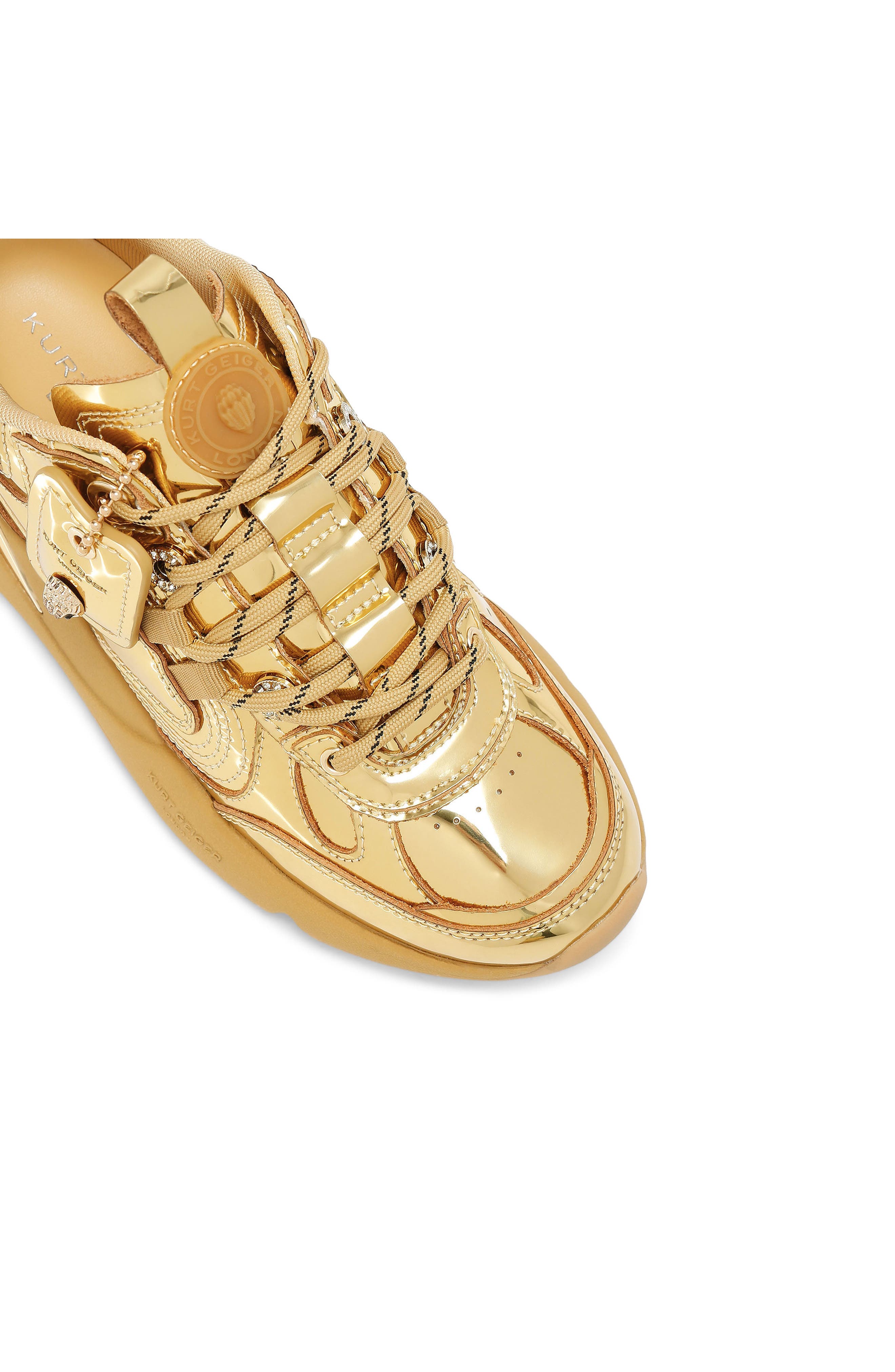 Kurt Geiger London Kurt Chunky Sole Sneaker, Alternate, color, Gold