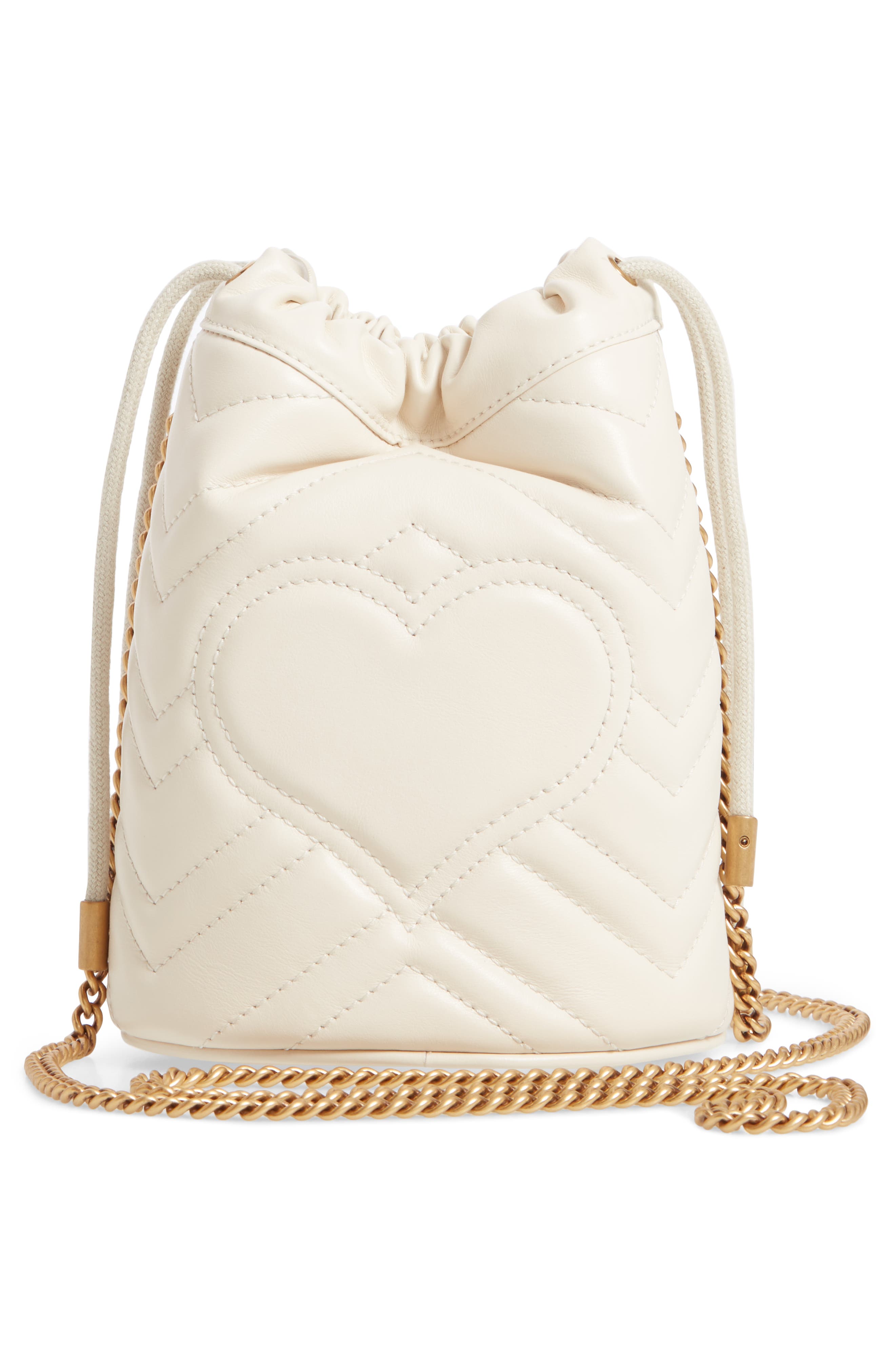 Gucci Mini Quilted Leather Bucket Bag, Alternate, color, 