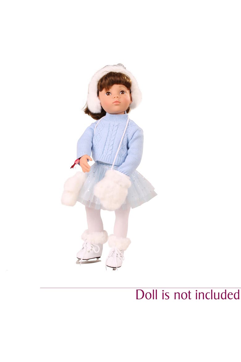 Skating Beauty Combo 5 Piece Outfit For Standing Dolls, Alternate, color, Blue