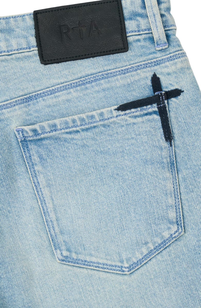 RtA Bryant Skinny Jeans, Alternate, color, Ocean Mist