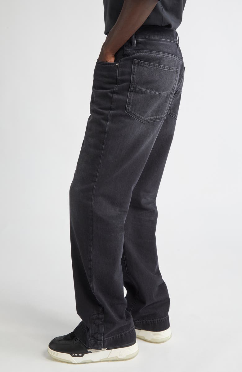 AMIRI Straight Flare Jeans, Alternate, color, Vintage Black