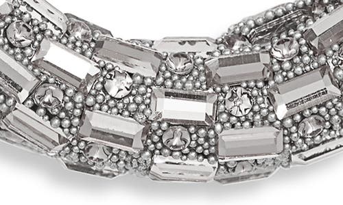 Tasha Beaded Rhinestone Hoop Earrings