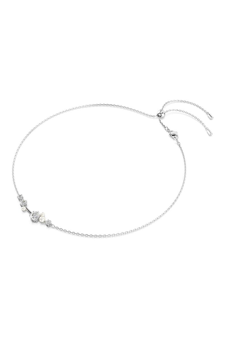 Constella Necklace, Alternate, color, WHITE/ SILVER