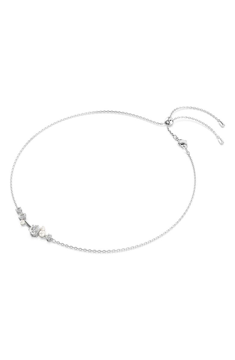 Swarovski Constella Necklace, Alternate, color, White/ Silver