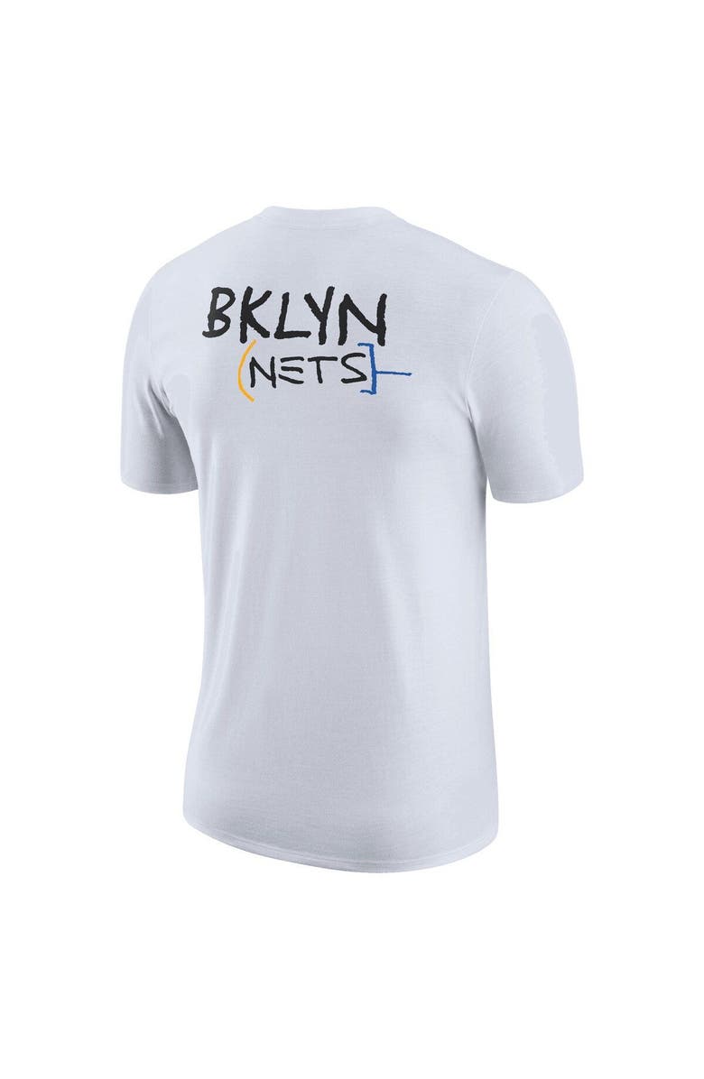 Nike Men's Nike White Brooklyn Nets 2022/23 City Edition Courtside Max90 Backer Relaxed Fit T-Shirt, Alternate, color, 
