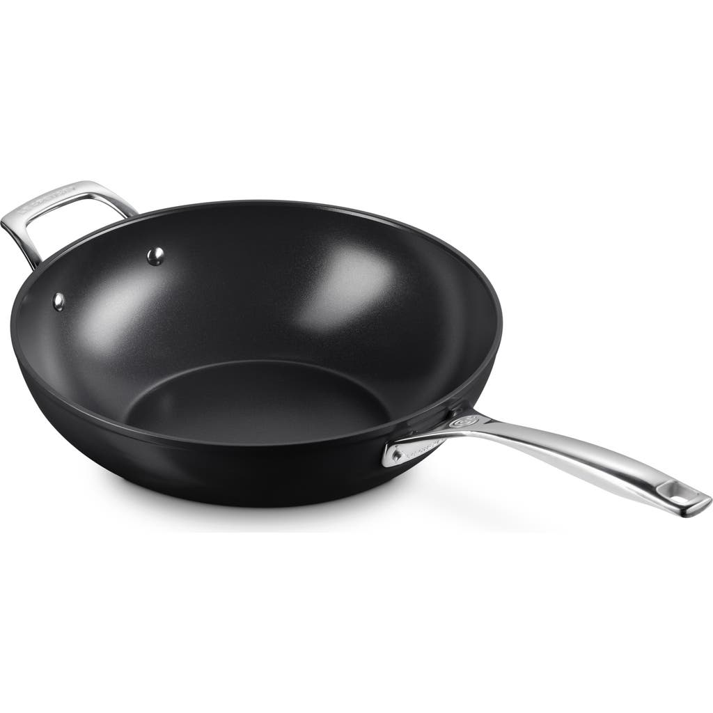 Le Creuset Essential Nonstick Ceramic Stir Fry Pan In Black