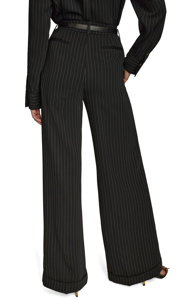 Donna Karan New York Pinstripe Wide Leg Pants, Alternate, color,