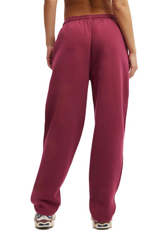 Cotton On Body Active Plush Essential Barrel Sweatpant In Red