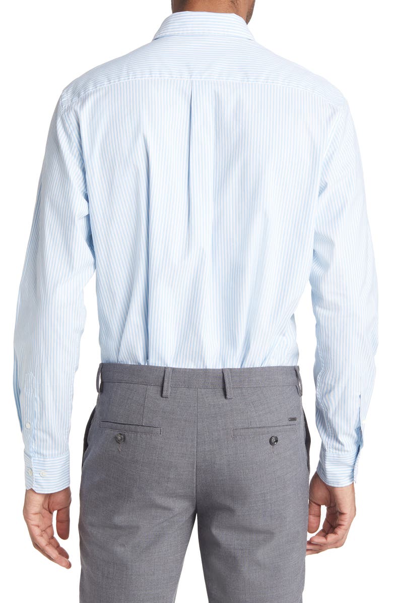 Rodd & Gunn York Bay Original Fit Stripe Button-Up Shirt, Alternate, color, Glacier