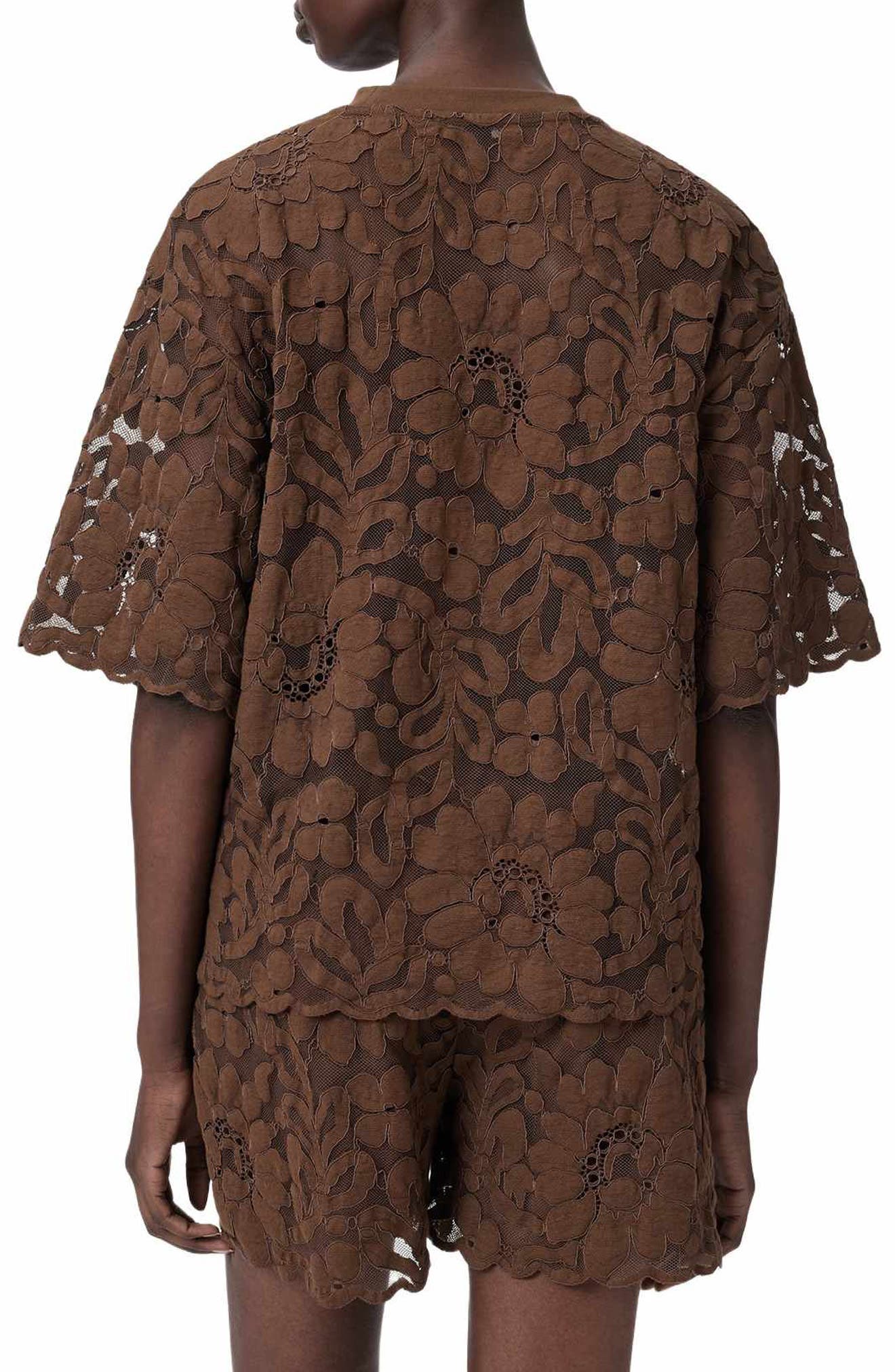Amelie Floral Lace T-Shirt - image 2