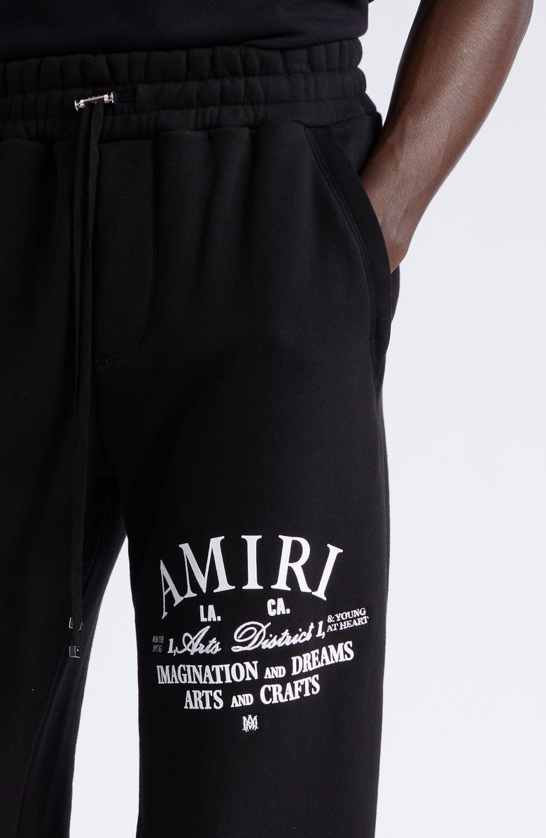 AMIRI Arts District Graphic Joggers, Alternate, color, Black