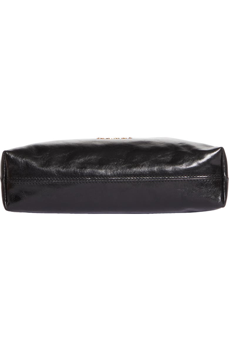 Marni Mini Leather Top Handle Bag, Alternate, color, 00N99 Black