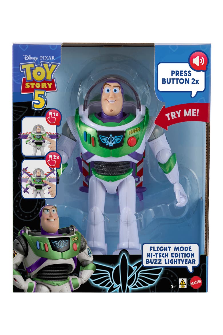 Toy Story 12-Inch Scale Flight Mode Hi-Tech Edition Buzz Lightyear, Alternate, color, BUZZ LIGHTYEAR