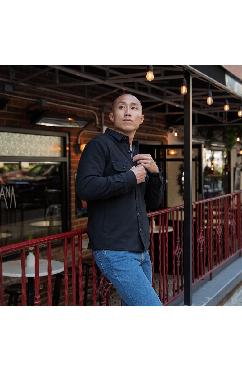 Peter Manning Flannel Jackets, Alternate, color, Black