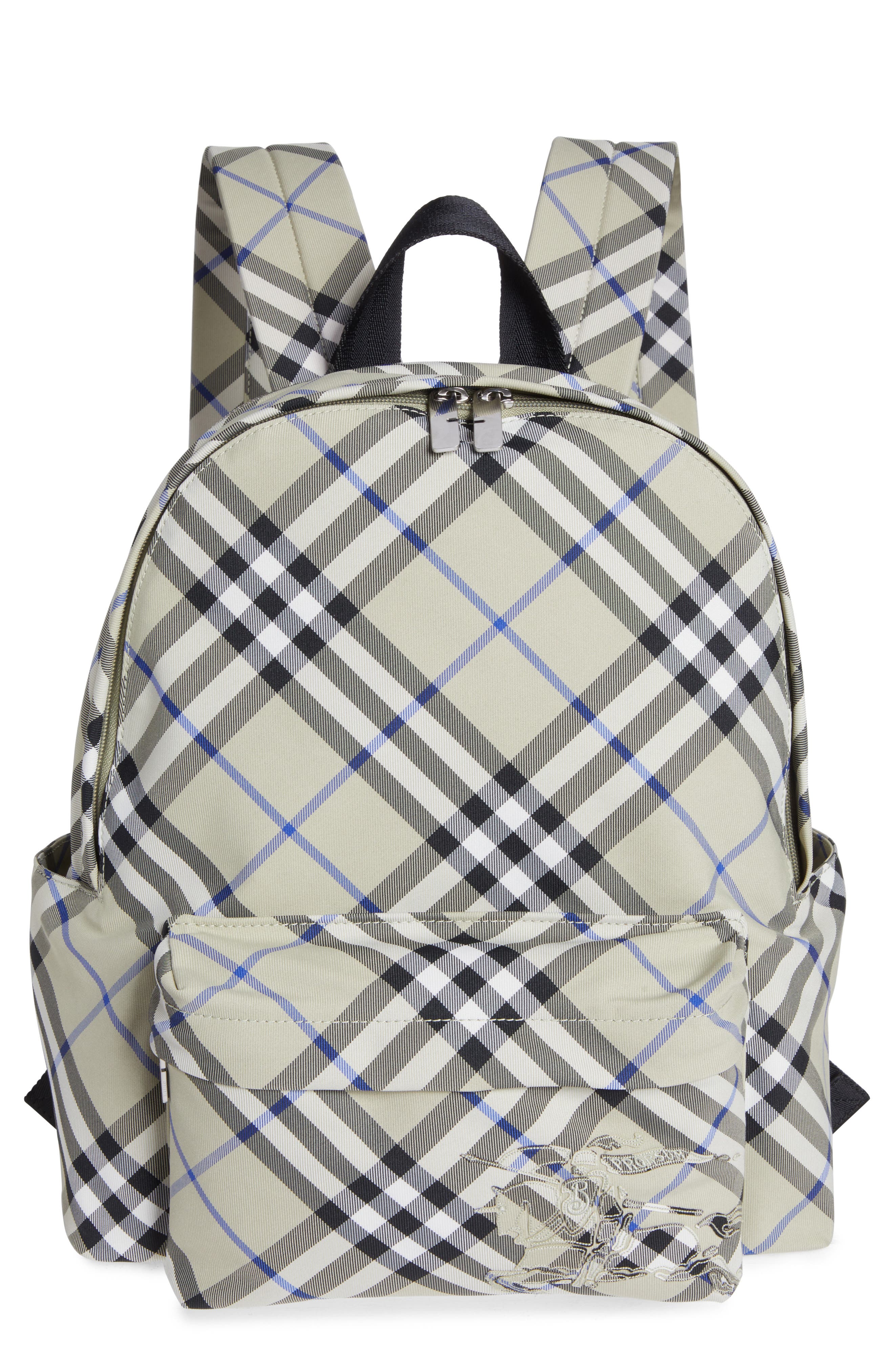 Burberry Small Equestrian Knight Check Backpack | Nordstrom display picture 3