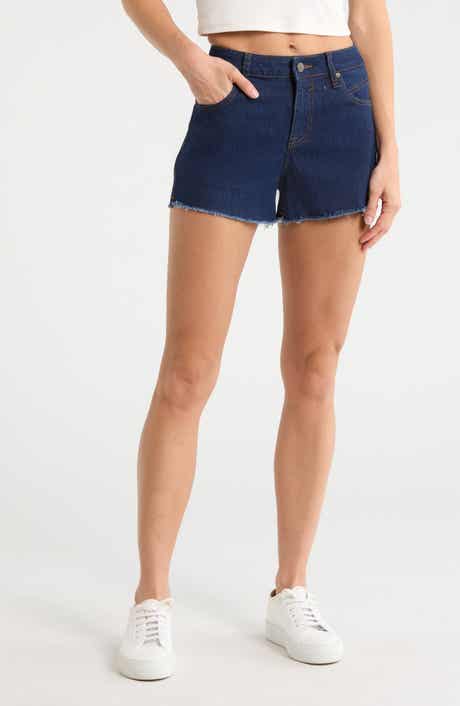 Vigoss Seam Detail Cutoff Denim Shorts