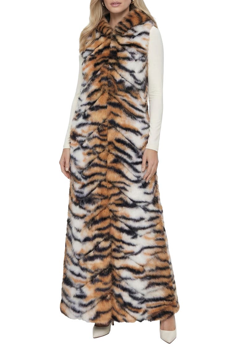 Fur-Free Fox (Faux Fur) Hooded Vest, Main, color, TGR