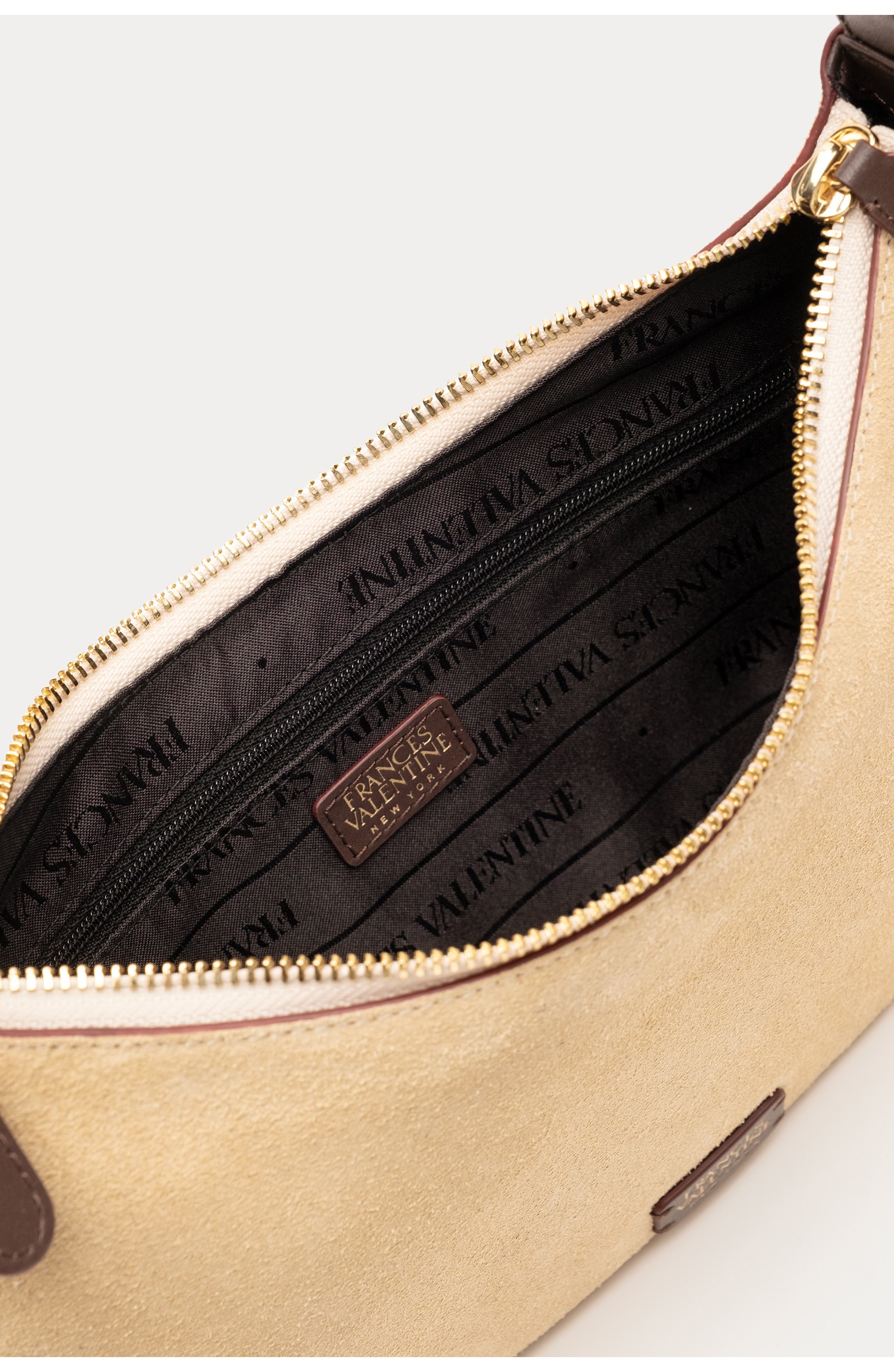 Frances Valentine Starr Suede Hobo Bag, Alternate, color, Sand